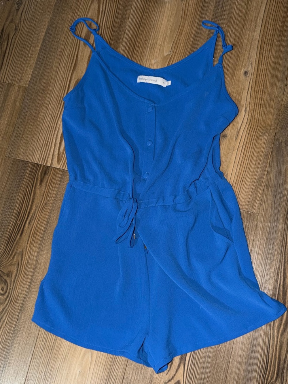 Electric Blue Sleeveless Romper